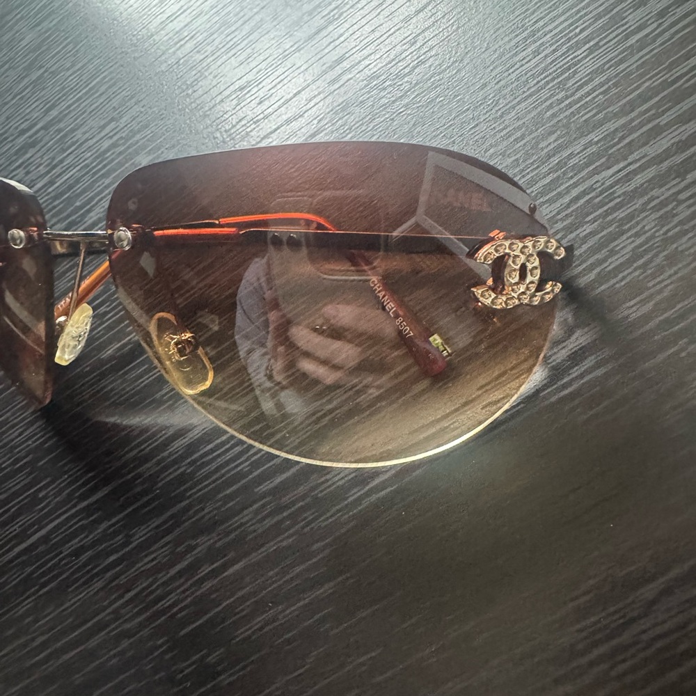CHANEL Gradient Brown Sunglasses